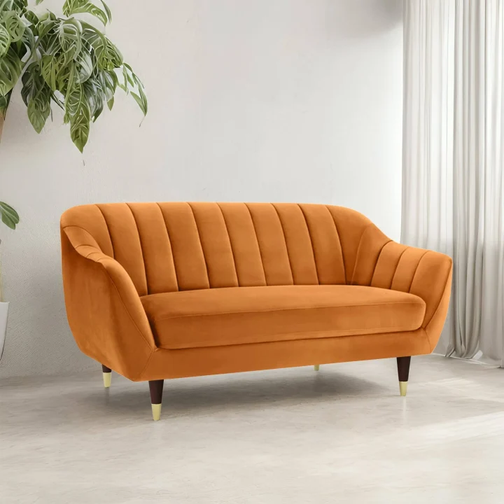 sofas-accent-chairs-cider-orange-soft-velvet-touch-fabric-emily-flared-arm-2-seater-sofa-60-46567514931491
